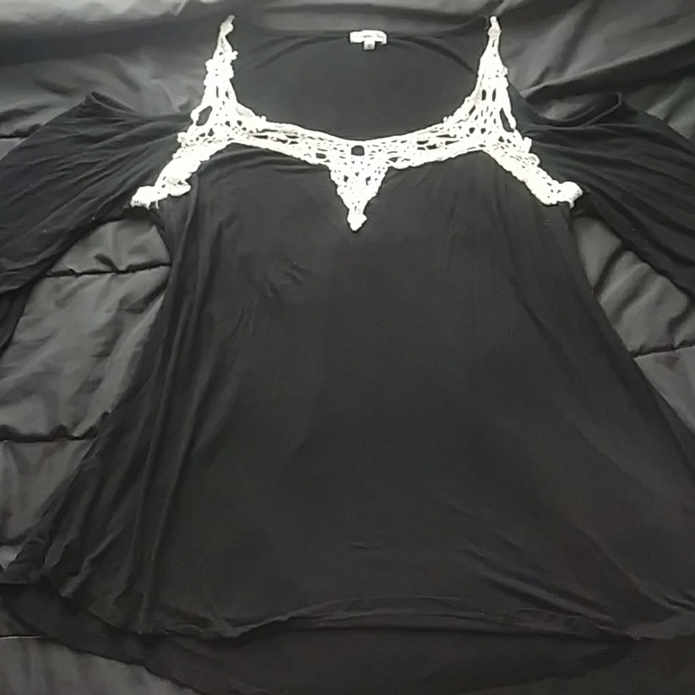 Plus+ Open Shoulder Top